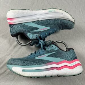 Brooks Ghost Max 2 Womens Size 8 Running Shoes Blue Jogging Sneakers 1204201B475